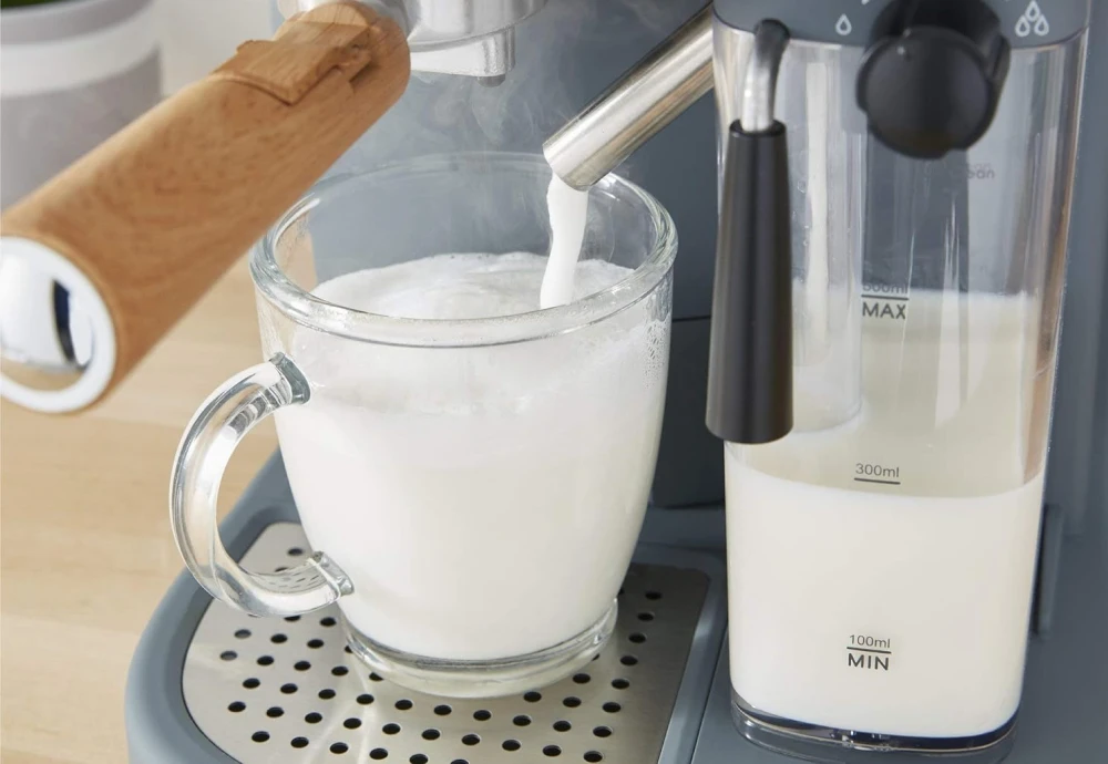 espresso machine with milk steamer